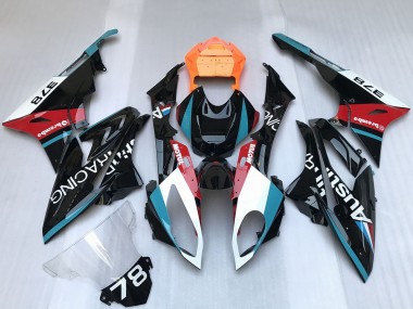 Shop 2009-2014 BMW S1000RR Motorcycle Fairings - White Blue Red Orange Motul Austin Racing