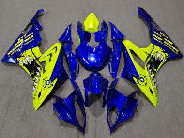 Shop 2009-2014 BMW S1000RR Motorcycle Fairings - Yellow Blue Shark
