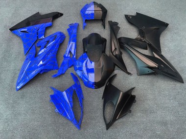 Shop 2015-2016 BMW S1000RR Motorcycle Fairings - Blue Matte Black Split