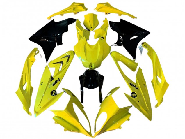 2009-2014 BMW S1000RR Motorcycle Fairings - Yellow Glossy Black HP