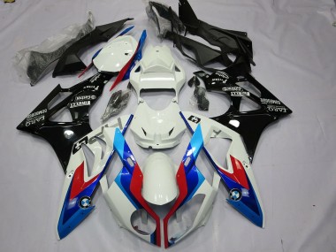 Shop 2009-2014 BMW S1000RR Motorcycle Fairings Kit - White Red Blue Glossy Black