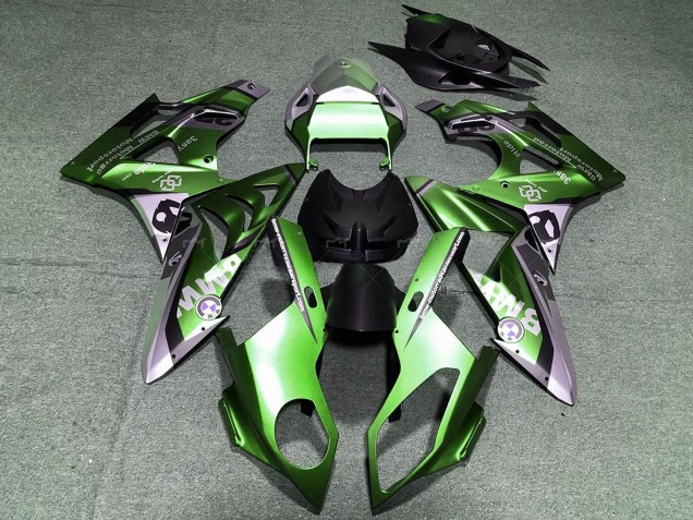 2017-2018 BMW S1000RR Motorcycle Fairings - Green Black Light Purple