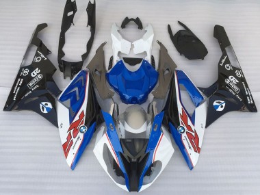 Shop 2015-2016 BMW S1000RR Motorcycle Fairings - White Blue Matte Black OEM Style