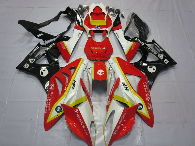 2009-2014 BMW S1000RR Motorcycle Fairings - White Red Yellow Glossy Black