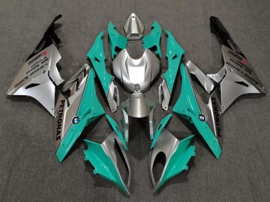 Shop 2009-2014 BMW S1000RR Motorcycle Fairings - Silver Green Teal Black