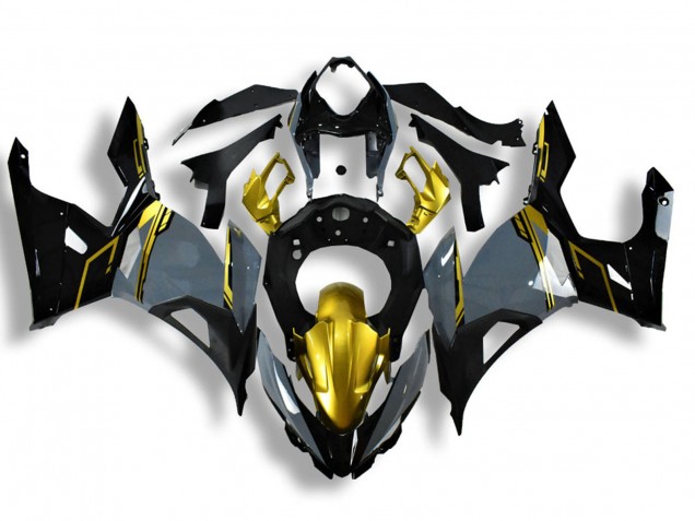 2018-2024 Kawasaki Ninja 400 Motorcycle Fairings - Nardo Grey Gold Black