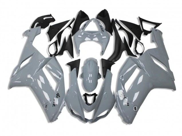 2007-2008 Kawasaki ZX6R Motorcycle Fairings - Nardo Grey