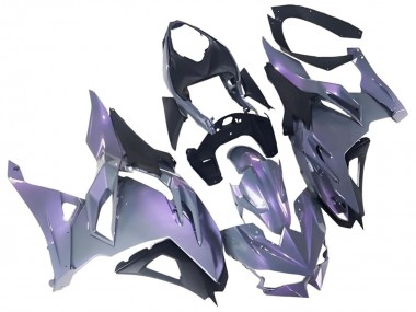 Shop 2024-2025 Kawasaki Ninja 500 EX500R Motorcycle Fairings - Chameleon Grey Dazz Pearl Purple