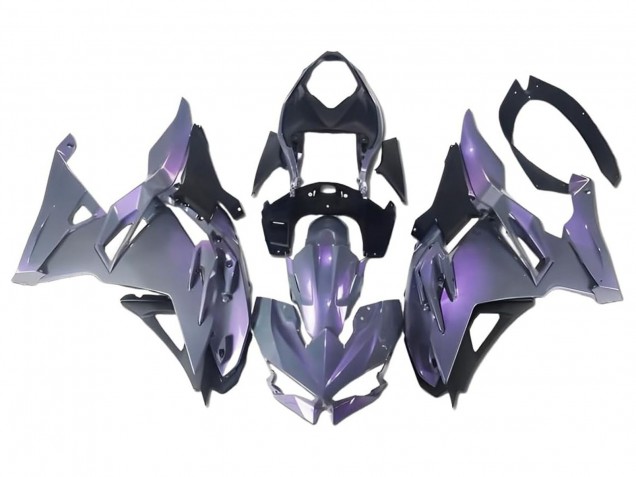 2024-2025 Kawasaki Ninja 500 EX500R Motorcycle Fairings - Chameleon Grey Dazz Pearl Purple