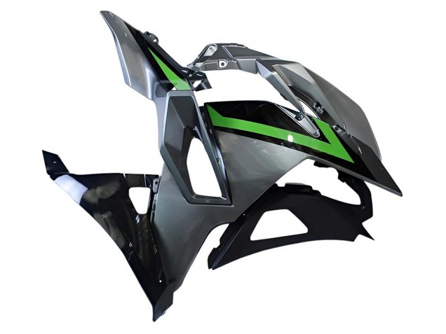 2024-2025 Kawasaki Ninja 500 EX500R Motorcycle Fairings - Grey Green Black