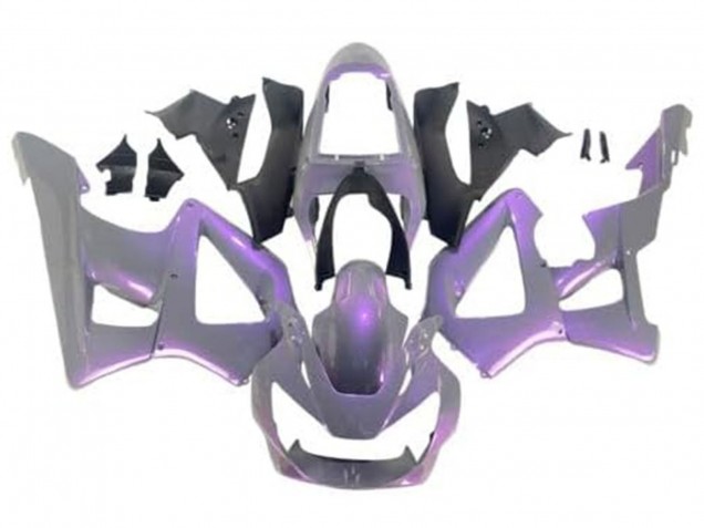 2000-2001 Honda CBR900RR 929 Motorcycle Fairings - Chameleon Grey Dazz Pearl Purple
