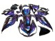 2012-2024 Kawasaki ZX14R ZZR1400 Motorcycle Fairings - Chameleon Blue Purple