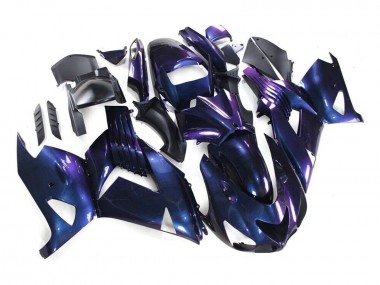 Shop 2006-2011 Kawasaki ZX14R ZZR1400 Motorcycle Fairings - Chameleon Blue Purple