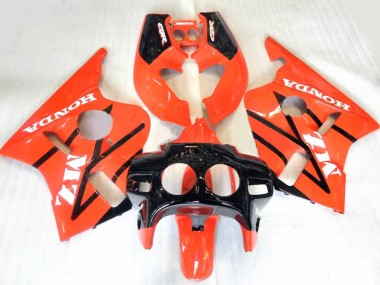 Shop 1987-1989 Honda CBR400RR NC23 Motorcycle Fairings - Orange Glossy Black