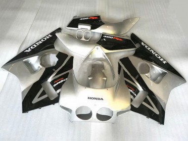 Shop 1987-1989 Honda CBR400RR NC23 Motorcycle Fairings - Silver Black