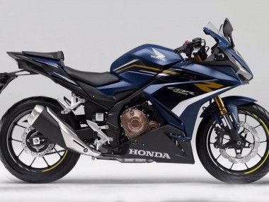 Shop 2022 Honda CBR400R Motorcycle Fairings - Dark Blue Matte Black