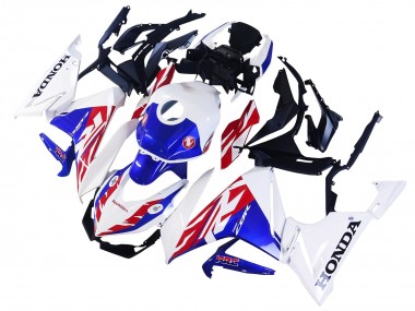 Shop 2022 Honda CBR400R Motorcycle Fairing - White Red Blue
