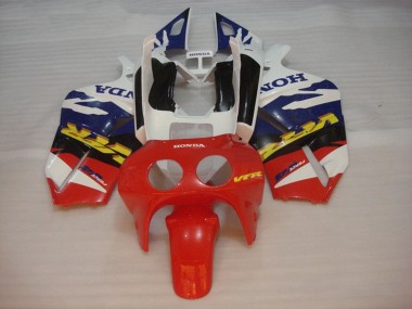 Shop 1988-1992 Honda VFR400R NC30 Motorcycle Fairings - White Blue Red
