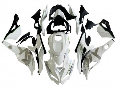 Shop 2019-2025 Kawasaki ZX25R ZX-25R Motorcycle Fairings - White Silver Green Black Trick Star