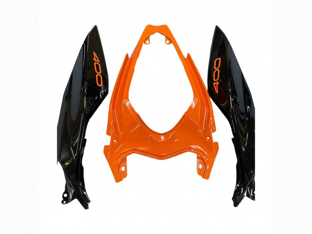 2018-2024 Kawasaki Z400 Motorcycle Fairings - Orange Glossy Black