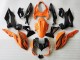 2018-2024 Kawasaki Z400 Motorcycle Fairings - Orange Glossy Black