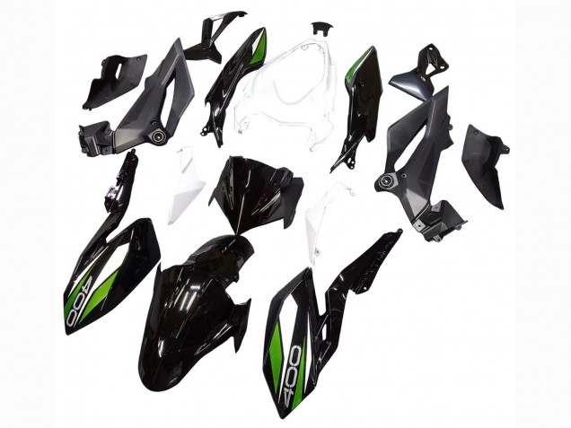 2018-2024 Kawasaki Z400 Motorcycle Fairings - White Glossy Black Green