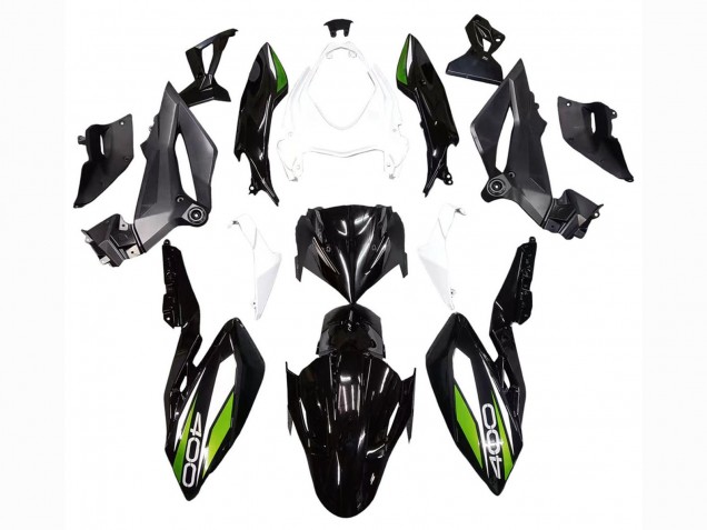 2018-2024 Kawasaki Z400 Motorcycle Fairings - White Glossy Black Green