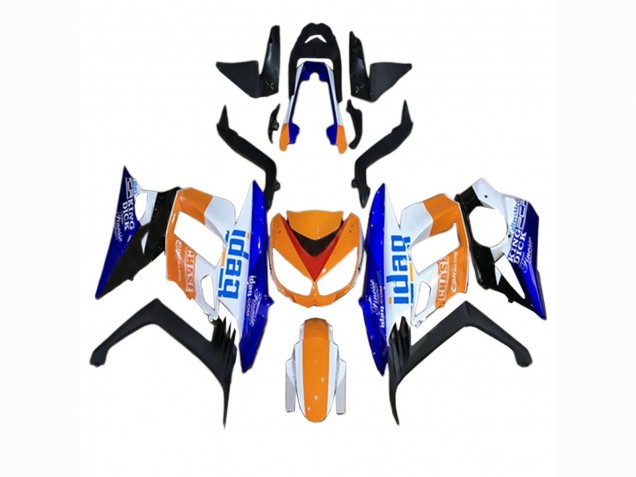 2010-2016 Kawasaki Z1000SX Motorcycle Fairings - Orange White Blue Black