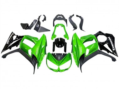 Shop 2010-2016 Kawasaki Z1000SX Motorcycle Fairings - Glossy Black Matte Black Green