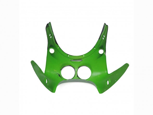 1989-1990 Kawasaki ZXR250 Motorcycle Fairings - Green Glossy Black Elf Touch4 Bridgestone