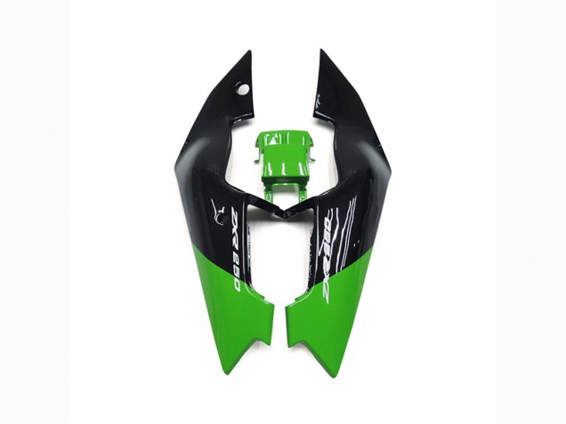1989-1990 Kawasaki ZXR250 Motorcycle Fairings - Green Glossy Black Elf Touch4 Bridgestone