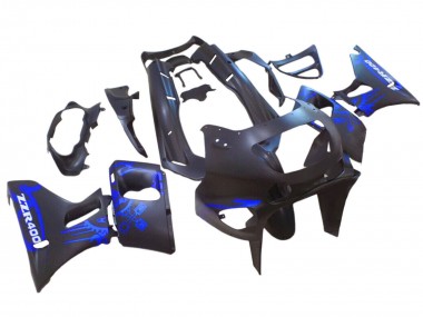 Shop 1993-2007 Kawasaki ZZR400 Motorcycle Fairings - Matte Black Blue