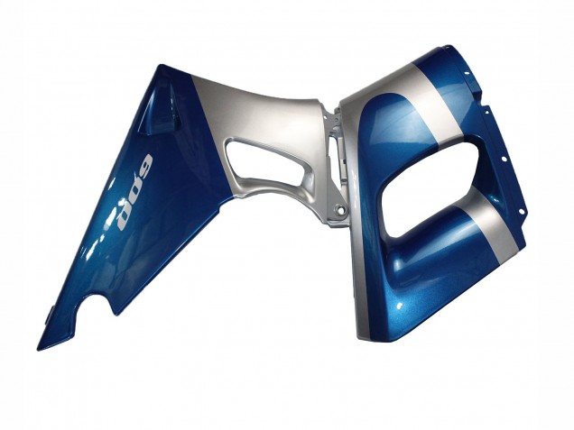 1993-2007 Kawasaki ZZR400 Motorcycle Fairings - Blue Silver Black
