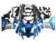 1993-2007 Kawasaki ZZR400 Motorcycle Fairings - Blue Silver Black