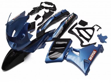 Shop 1993-2007 Kawasaki ZZR400 Motorcycle Fairings - Blue Black Red Motul