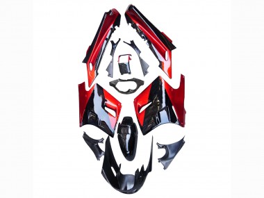 Shop 1990-1992 Kawasaki ZZR1100 Motorcycle Fairings - Red Glossy Black