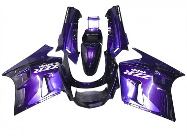 Shop 1990-1992 Kawasaki ZZR1100 Motorcycle Fairings - Purple Blue