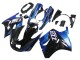 1990-1992 Kawasaki ZZR1100 Motorcycle Fairings - Blue Glossy Black