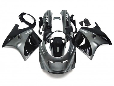 Shop 1993-2003 Kawasaki ZZR1100 Motorcycle Fairings - Grey Black Ninja