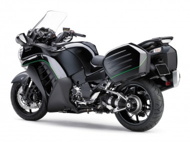Shop 2007-2009 Kawasaki GTR1400/ZG1400 Motorcycle Fairings - Matte Black Green Line