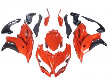 Shop 2015-2021 Kawasaki Versys 650 Motorcycle Fairings - Red Matte Black