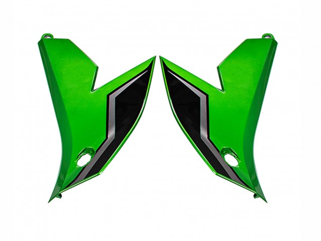 2022-2025 Kawasaki Versys 650 Motorcycle Fairings - Green Glossy Black