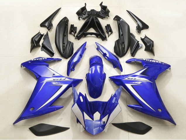 2009-2015 Yamaha FZ6R Motorcycle Fairing - Blue White