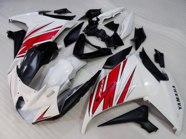 Shop 2009-2015 Yamaha FZ6R Motorcycle Fairings - White Red Black