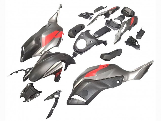 2012-2017 Yamaha MT07/FZ07 Motorcycle Fairings - Grey Red