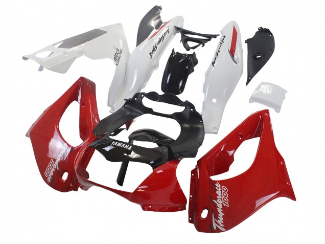 1997-2007 Yamaha YZF 1000R Thunderace Motorcycle Fairings - Red Black White Thunderace