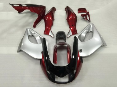 Shop 1997-2007 Yamaha YZF 1000R Thunderace Motorcycle Fairings - Burgundy Silver