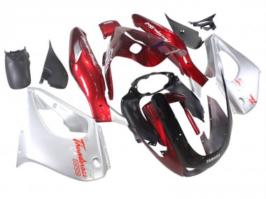 Shop 1997-2007 Yamaha YZF 1000R Thunderace Motorcycle Fairings - Red Silver Thunderace