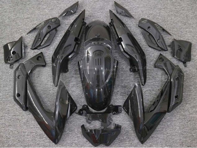 2009-2012 Yamaha XJ6 Motorcycle Fairings - Black Carbon Fiber