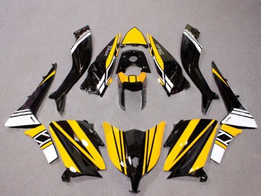 Shop 2012-2014 Yamaha TMAX530 Motorcycle Fairings - Glossy Black Yellow White